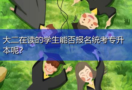 大二在讀的學(xué)生能否報(bào)名統(tǒng)考專升本呢？