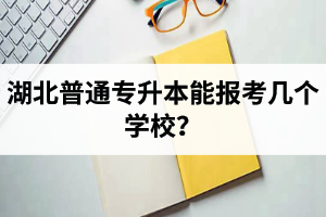 湖北普通專升本能報考幾個學校？