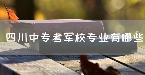 四川中專考軍校專業(yè)有哪些？(圖1)