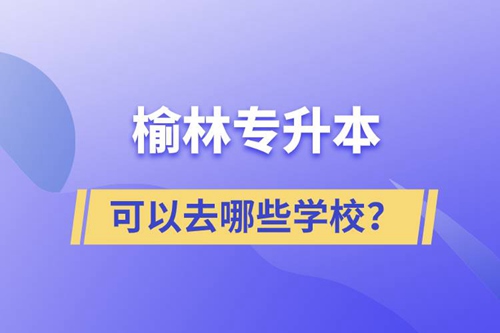 榆林專升本可以去哪些學校？