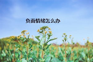 負面情緒怎么辦