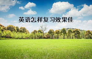 英語怎樣復習效果佳