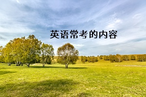 英語常考的內(nèi)容