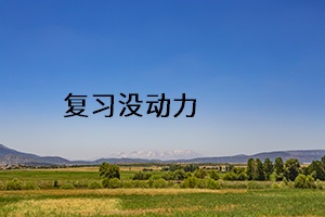 復習沒動力